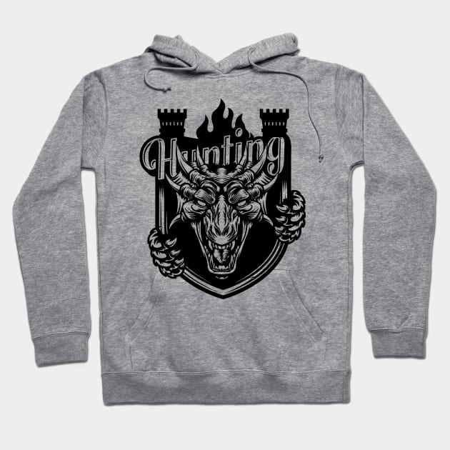 DnD Design Hunting Dragons Hoodie by OfficialTeeDreams